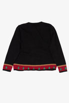 Vintage Black Designers Originals Studio Santa Ugly Christmas Cardigan (1990s)