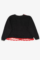 Vintage Red Nutcracker Teddy Bears Ugly Christmas Cardigan (1990s)