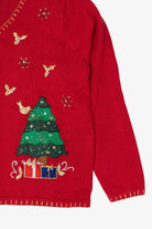 Vintage Red Traditions Santa Ugly Christmas Cardigan (2000s)
