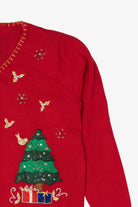 Vintage Red Traditions Santa Ugly Christmas Cardigan (2000s)