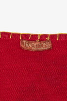 Vintage Red Traditions Santa Ugly Christmas Cardigan (2000s)