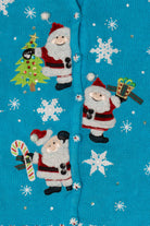 Vintage Blue Tiara International Santa Ugly Christmas Cardigan (2000s)