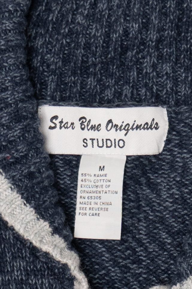 Vintage Blue Star Originals Snowmen Ugly Christmas Cardigan (2000s)