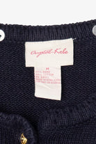 Vintage Navy Blue Crystal Kobe Teddy Bears Ugly Christmas Cardigan (1990s)