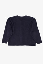 Vintage Navy Blue Crystal Kobe Teddy Bears Ugly Christmas Cardigan (1990s)