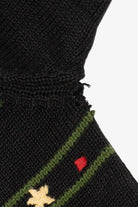 Vintage Black Cotton Collectables Santa Ugly Christmas Cardigan (1990s)
