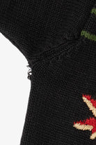 Vintage Black Cotton Collectables Santa Ugly Christmas Cardigan (1990s)