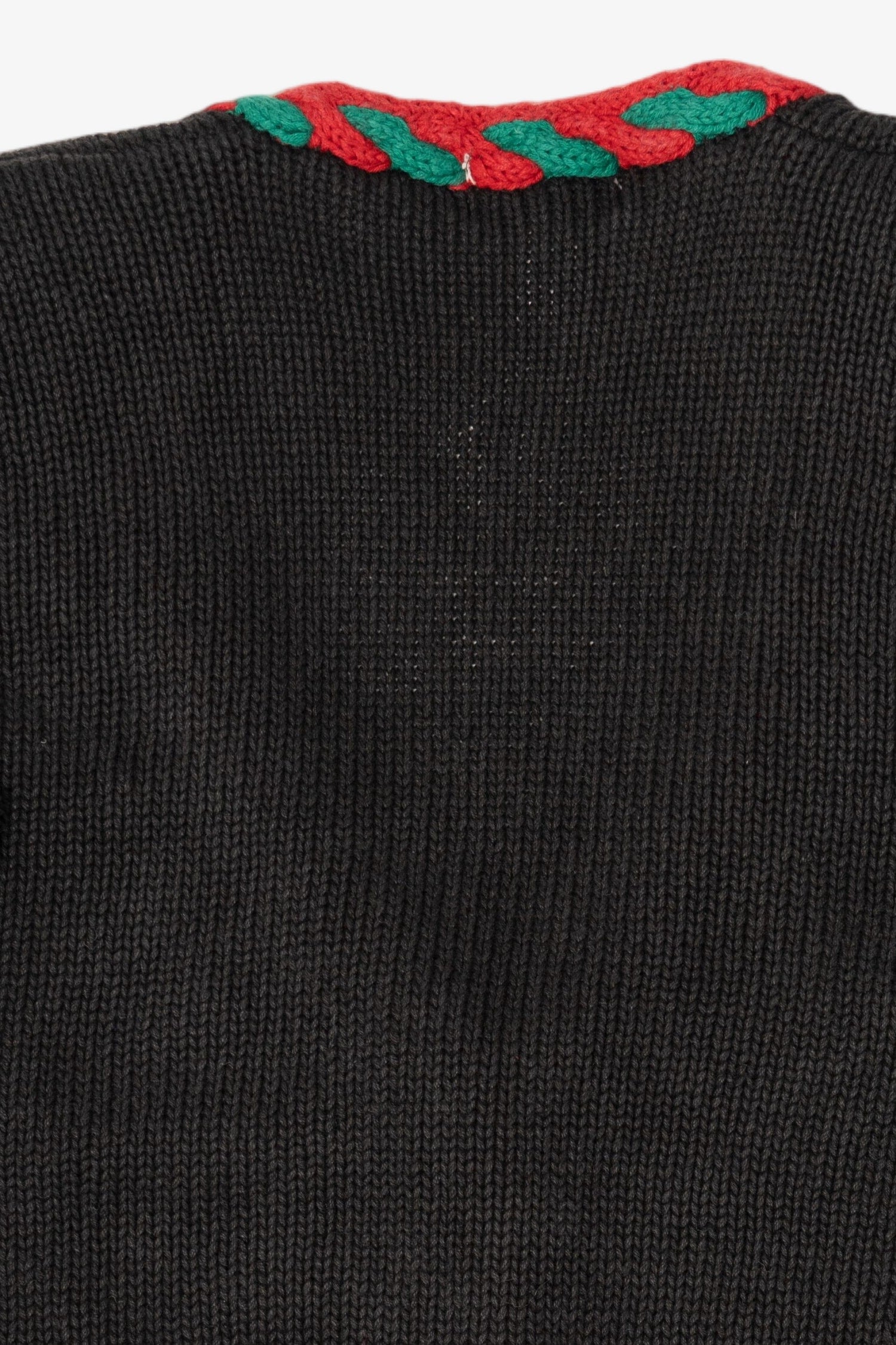 Vintage Black Rosanna Ugly Christmas Cardigan (1980s)