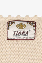 Vintage Ivory Tiara International Ugly Christmas Cardigan (1990s)
