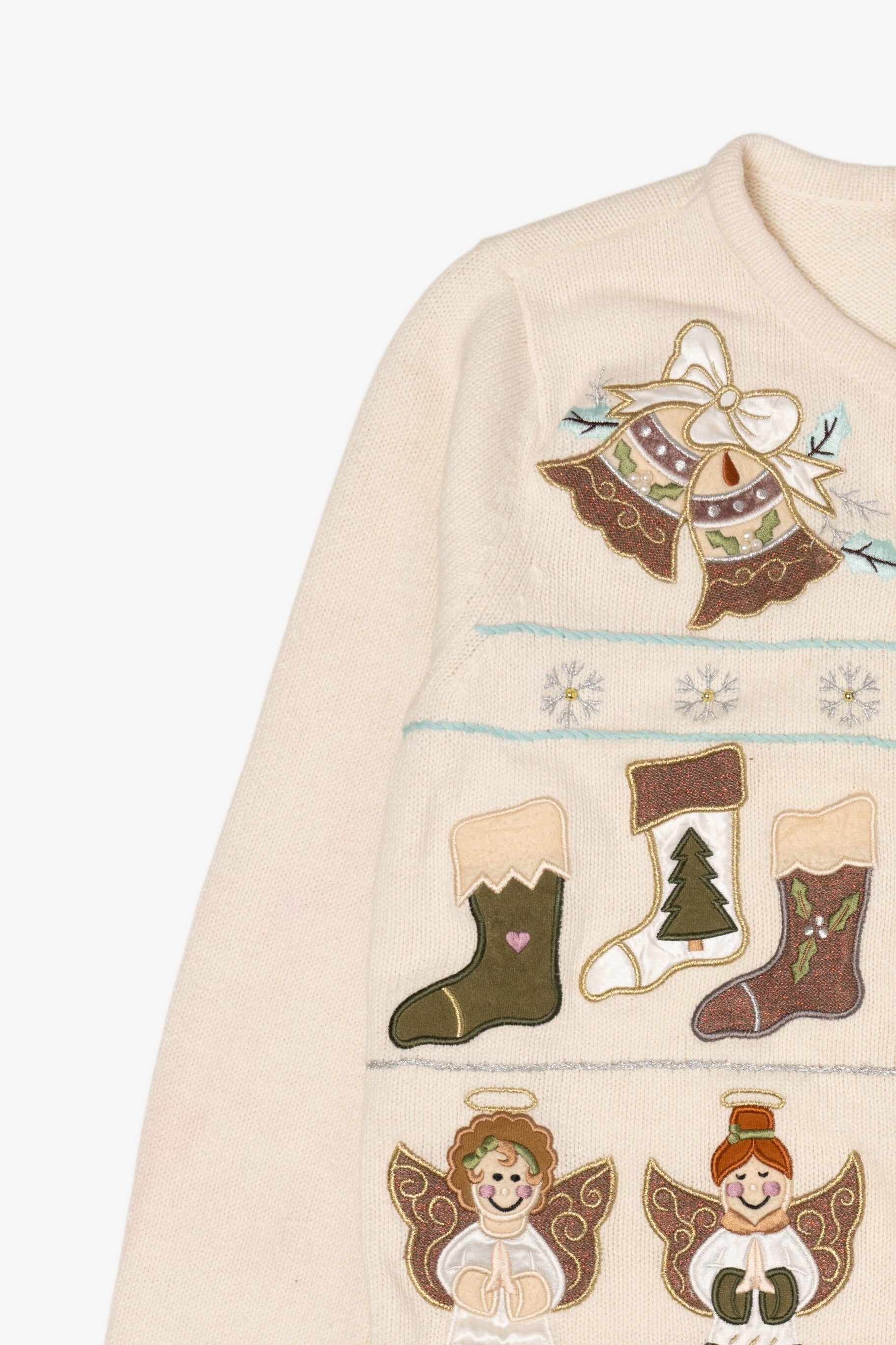 Vintage Bechamel Angels Ugly Christmas Cardigan (1990s)