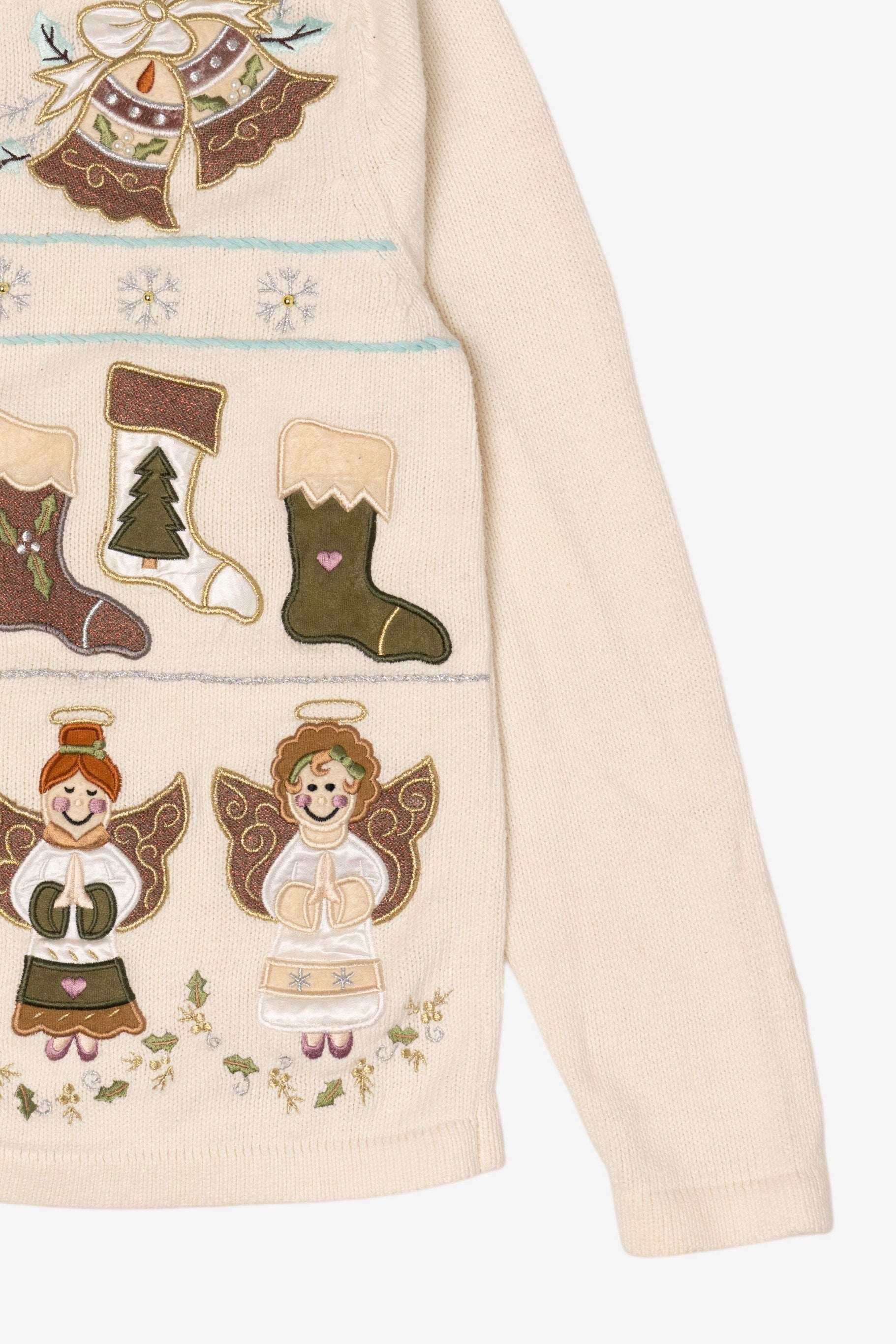 Vintage Bechamel Angels Ugly Christmas Cardigan (1990s)