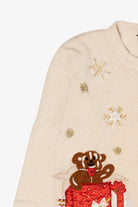 Vintage White In Resource Presents Ugly Christmas Cardigan (1990s)