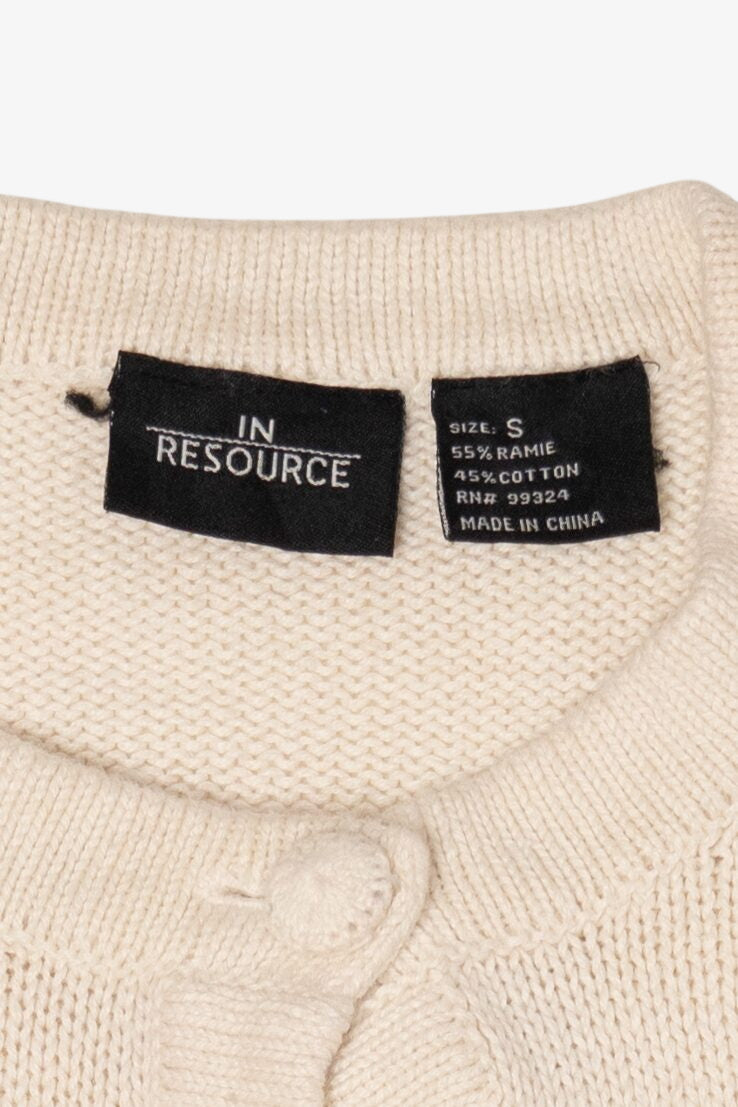 Vintage White In Resource Presents Ugly Christmas Cardigan (1990s)