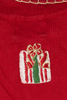 Vintage Red Heirloom Collectible Presents Ugly Christmas Cardigan (2000s)