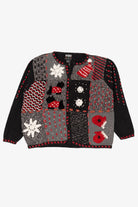 Vintage Gray Designers Originals Studio Dogs Christmas Cardigan (1990s)