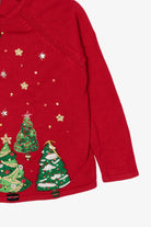Vintage Red Tiara International Trees Ugly Christmas Cardigan (2000s)