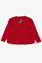 Vintage Red Tiara International Trees Ugly Christmas Cardigan (2000s)