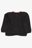Vintage Black Tiara International Presents Ugly Christmas Cardigan (1990s)