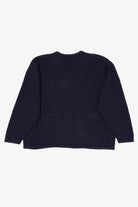 Vintage Navy Blue Crystal Kobe Bears Ugly Christmas Cardigan (1990s)