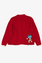 Vintage Red Tiara International Stockings Ugly Christmas Cardigan (2000s)