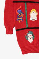 Vintage Red Work in Progress Ugly Christmas Cardigan (1990s)