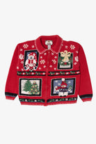 Vintage Red Tiara International Ugly Christmas Cardigan (2000s)