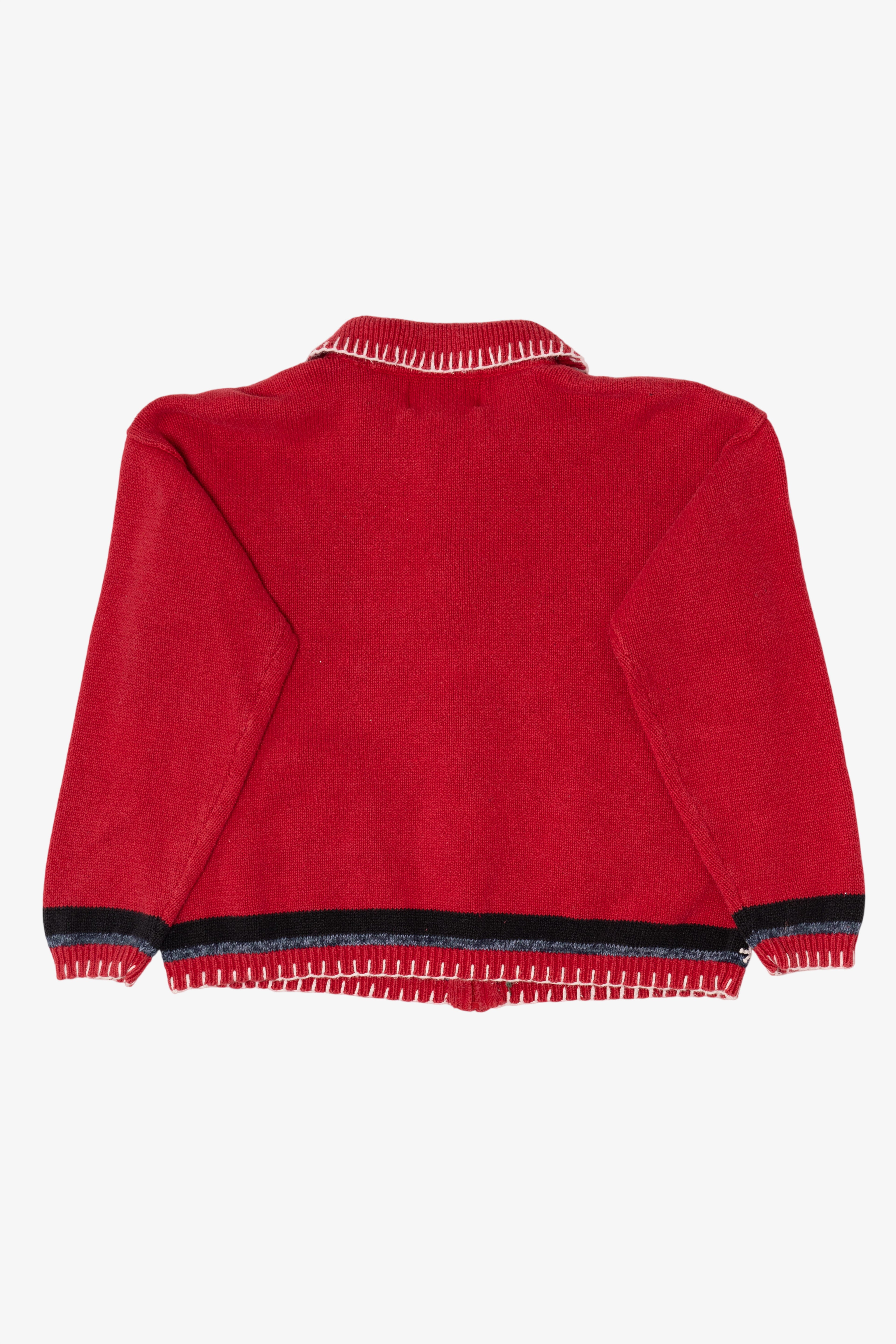 Vintage Red Tiara International Ugly Christmas Cardigan (2000s)