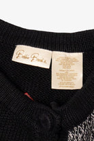 Vintage Black Bobbie Brooks Ugly Christmas Cardigan (1990s)