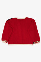 Vintage Red Tiara International Ugly Christmas Cardigan (1990s)