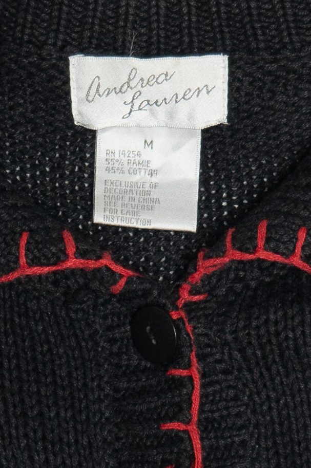 Vintage Andrea Lauren Holiday Bears Ugly Christmas Cardigan (1990s)