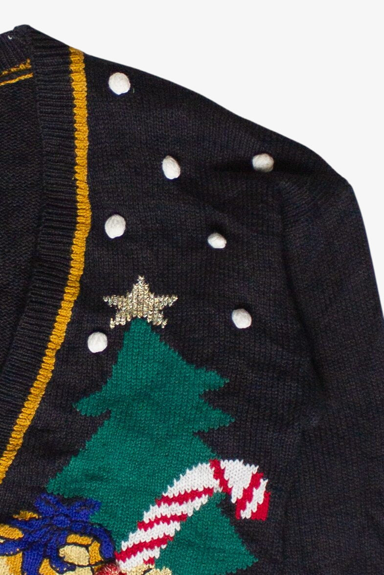 Vintage Norton McNaughton Christmas Mantel Ugly Christmas Sweater