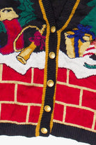 Vintage Norton McNaughton Christmas Mantel Ugly Christmas Sweater