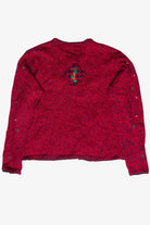 Vintage Erika Cozy Winter Cottage Patchwork Ugly Christmas Sweater