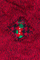 Vintage Erika Cozy Winter Cottage Patchwork Ugly Christmas Sweater