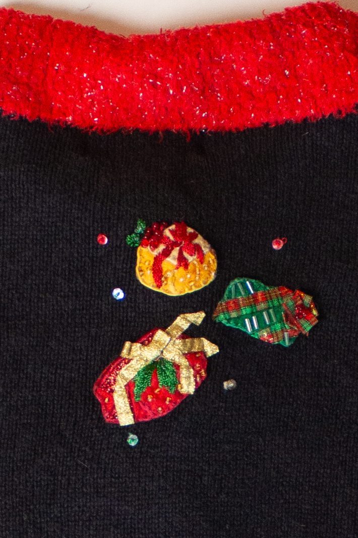 Vintage Santa Gifts Ugly Christmas Cardigan (2000s)