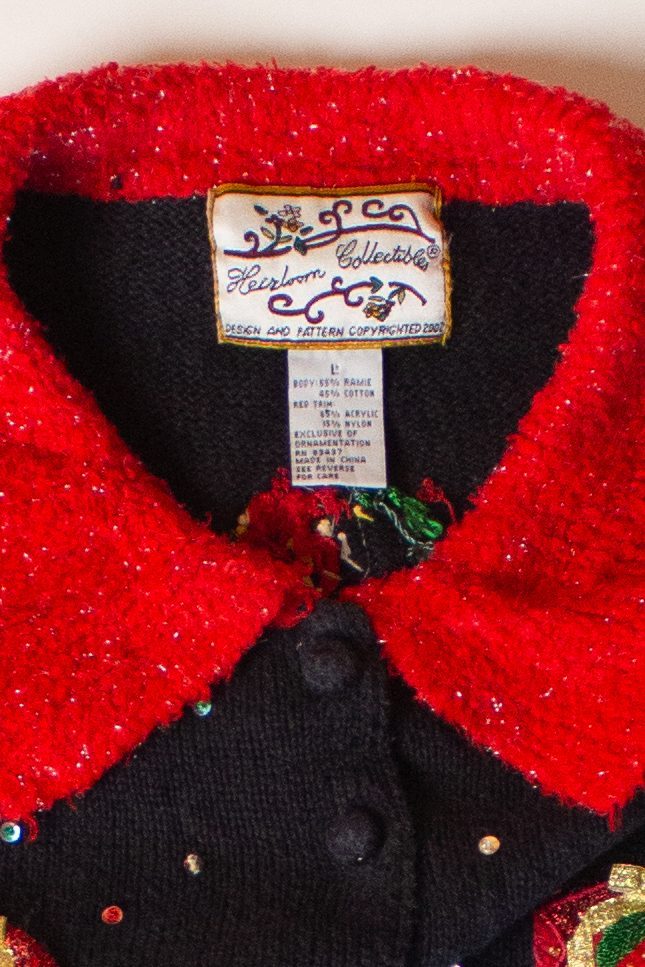 Vintage Santa Gifts Ugly Christmas Cardigan (2000s)