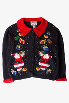 Vintage Santa Gifts Ugly Christmas Cardigan (2000s)