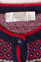 Vintage Snowflakes Pattern Ugly Christmas Cardigan (1990s)