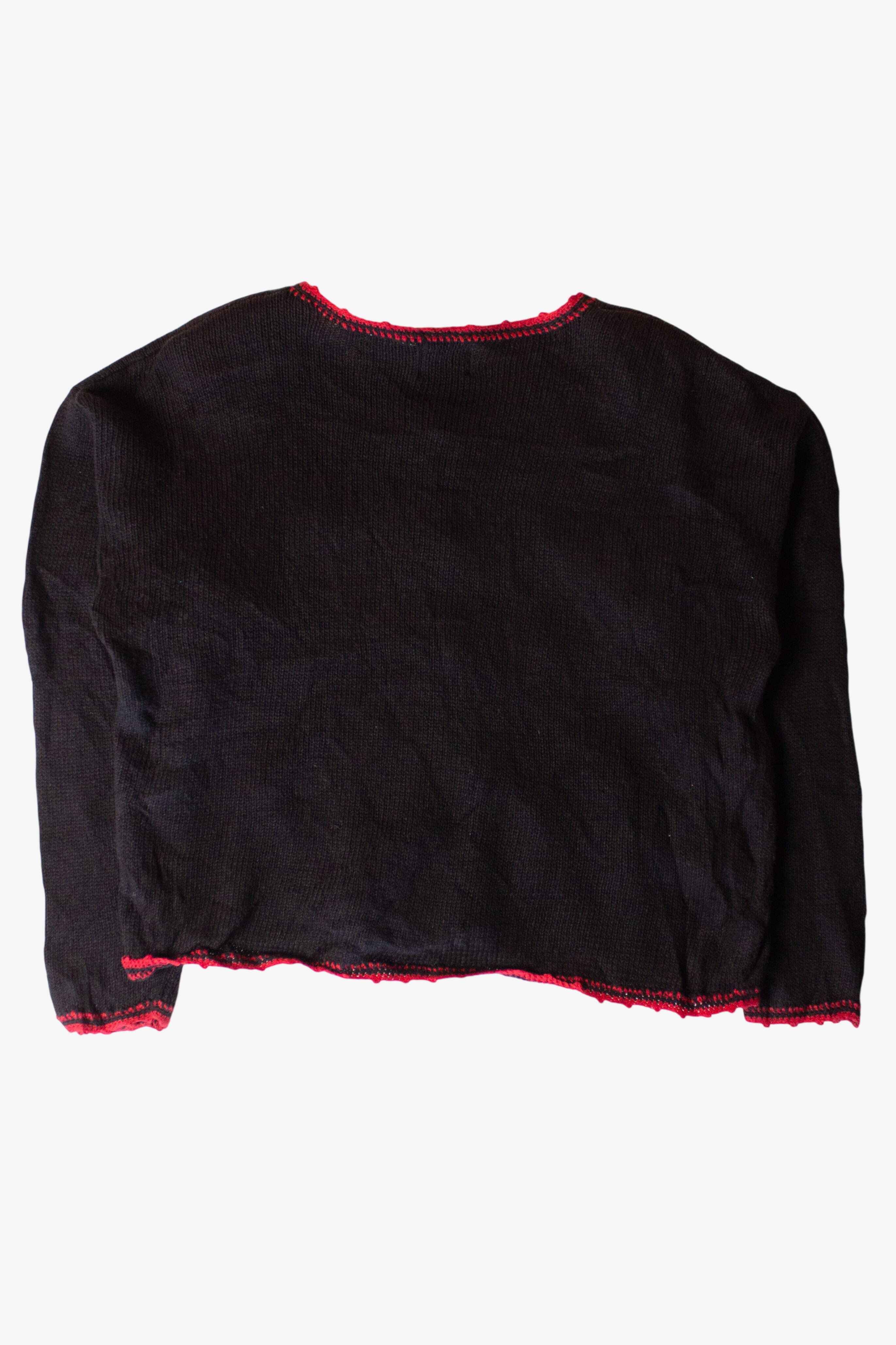 Vintage Skating Bears Ugly Christmas Cardigan (1990s)