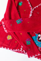 Vintage Santa's Sleigh Christmas Cardigan (2000s)