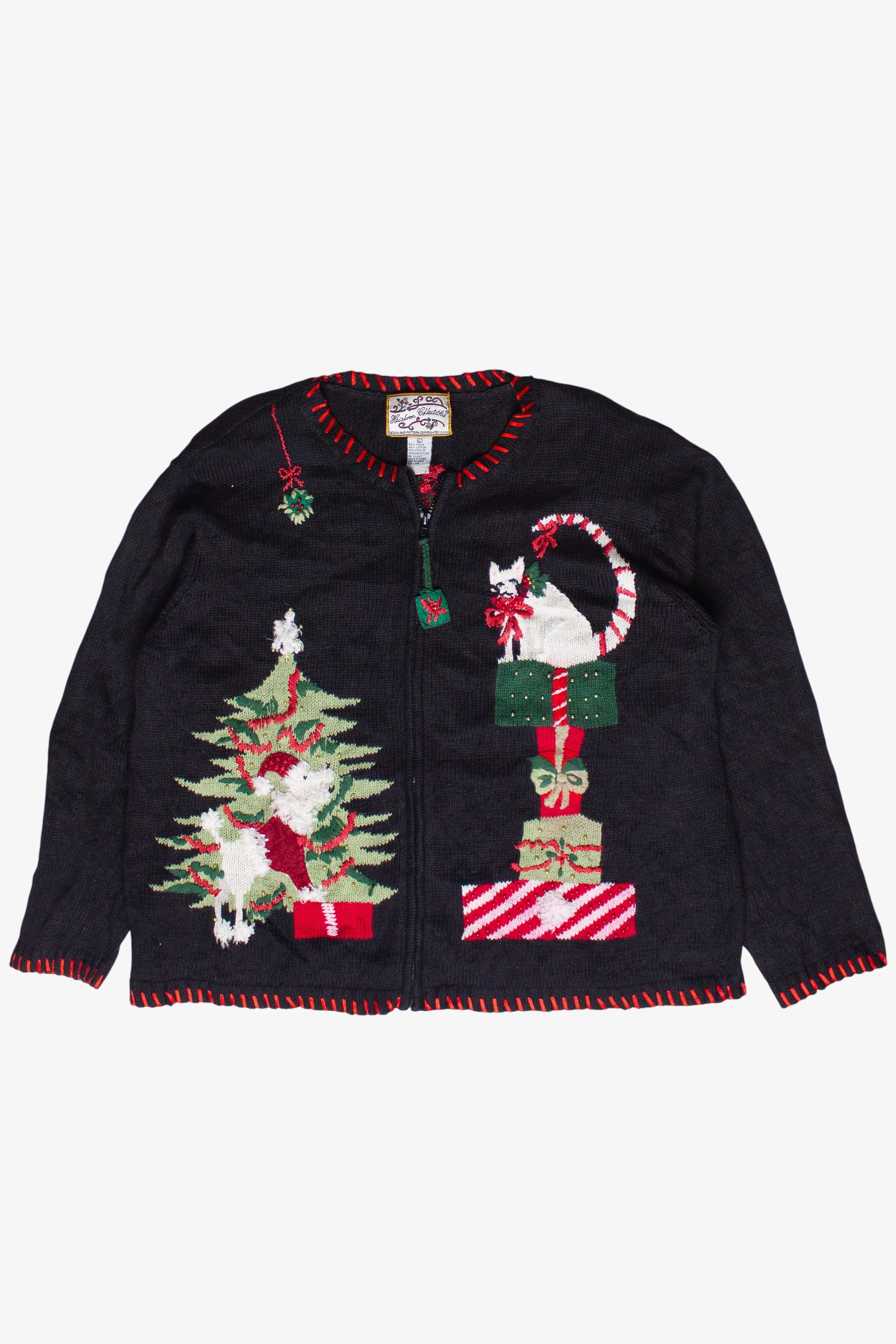 Vintage Christmas Pets Heirloom Collectibles Ugly Christmas Sweater