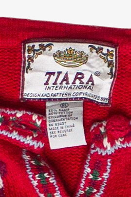 Vintage Winter Bears Tiara International Ugly Christmas Sweater