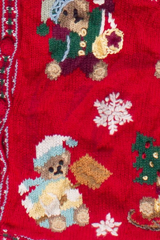 Vintage Winter Bears Tiara International Ugly Christmas Sweater