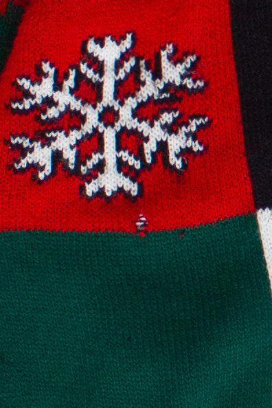 Vintage Snoopy and Woodstock Checkered Ugly Christmas Cardigan Sweater (1990s)