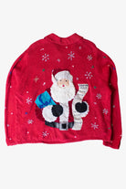 Vintage Santa's List Ugly Christmas Cardigan (1990s)