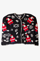 Vintage Segue Santas Ugly Christmas Cardigan (1990s)