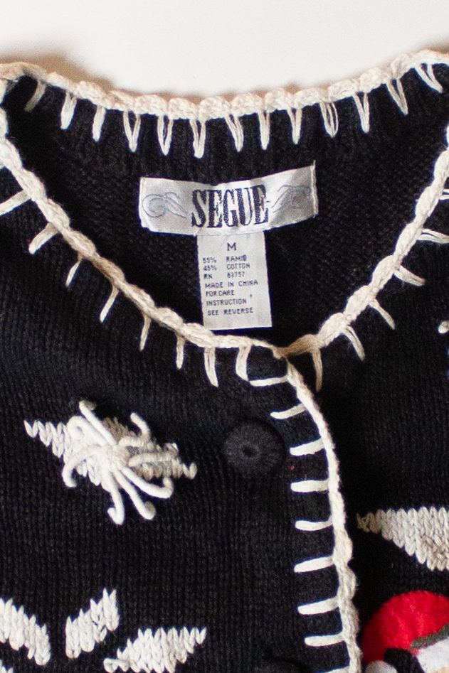Vintage Segue Santas Ugly Christmas Cardigan (1990s)