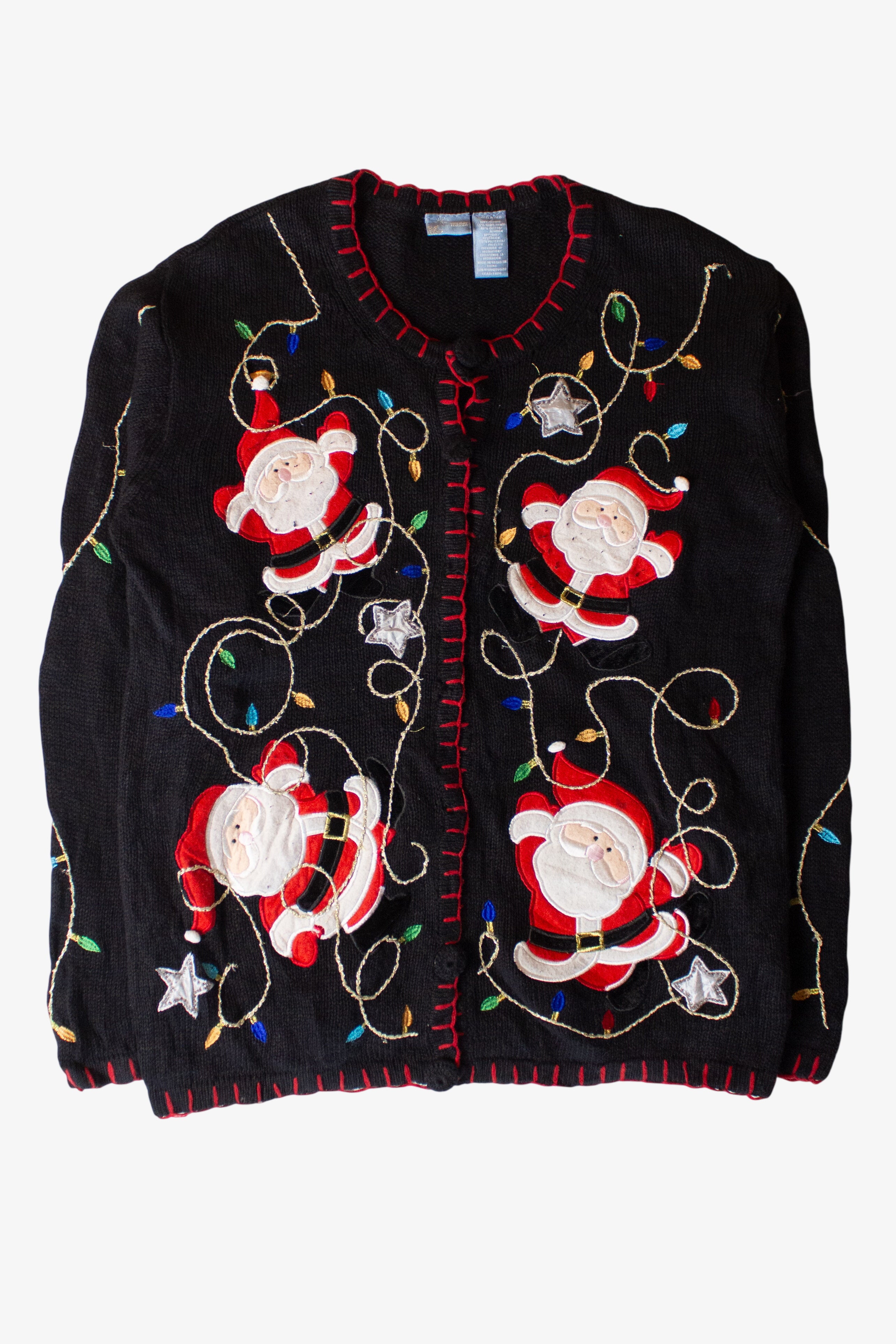 Vintage Holiday Editions Santas Ugly Christmas Cardigan (2000s)
