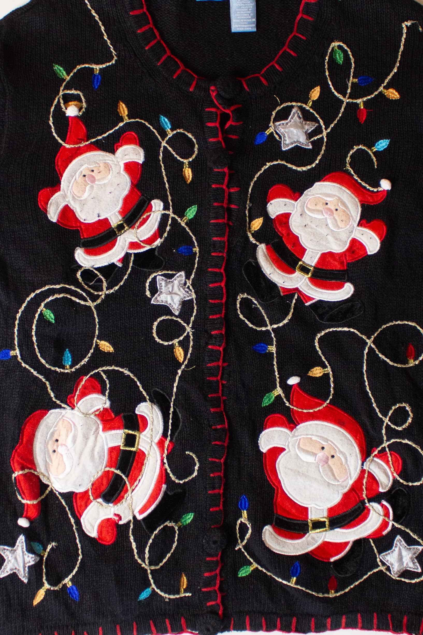 Vintage Holiday Editions Santas Ugly Christmas Cardigan (2000s)