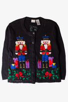 Vintage Bobbie Brooks Nutcrackers Ugly Christmas Cardigan (1990s)